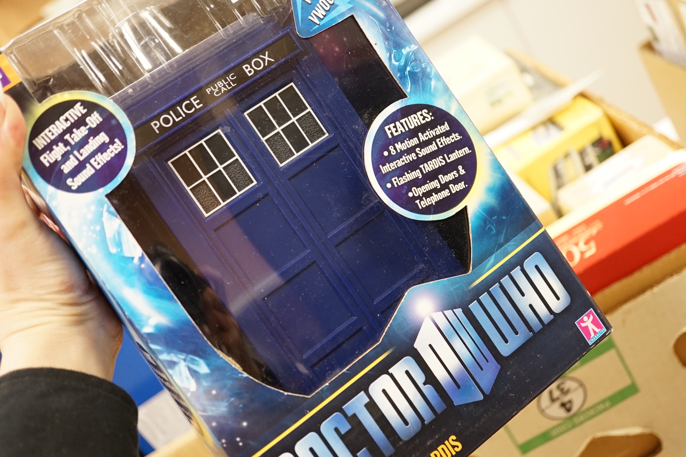 Two boxed Corgi Aviation Archive aircraft and three boxed Dr. Who models